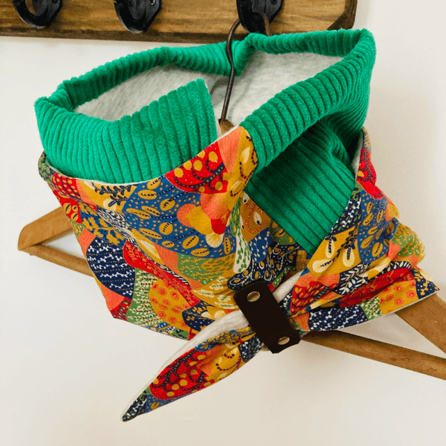 Foulard lien cuir